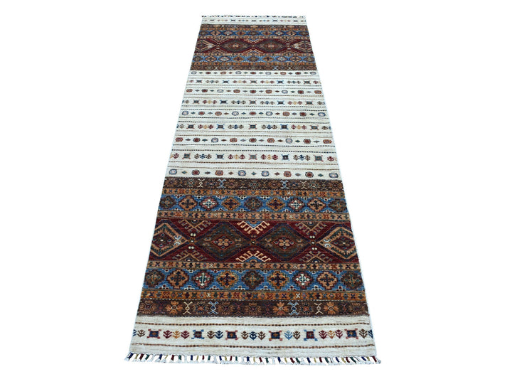 2'9" x 9'0" New Hand Knotted Red Wool Runner Oriental Rug - MOA10252865