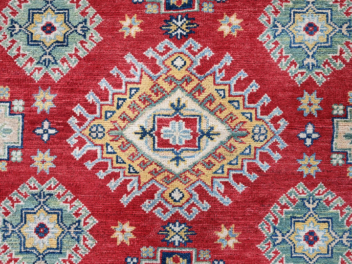 7'10" x 9'11" New Hand Knotted Red Wool Rectangle Oriental Rug - MOA102530