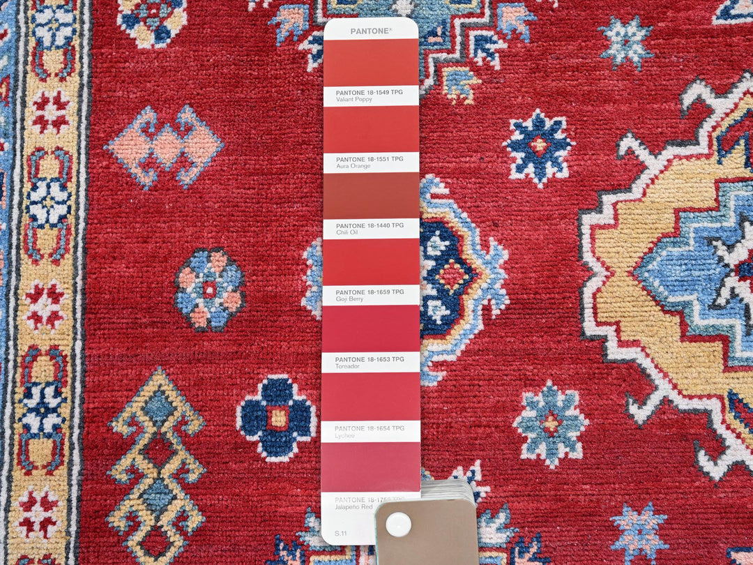 8'0" x 11'3" New Hand Knotted Red Wool Rectangle Oriental Rug - MOA102532