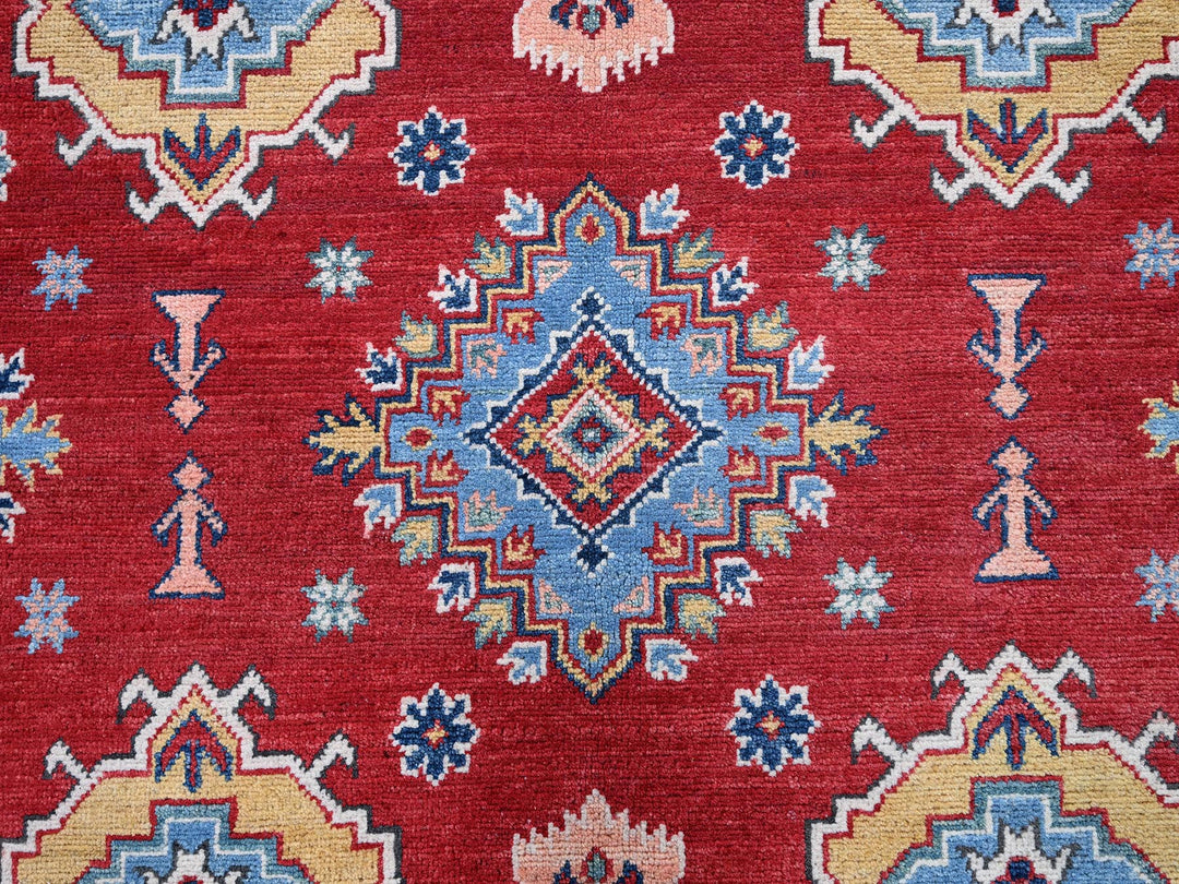 8'0" x 11'3" New Hand Knotted Red Wool Rectangle Oriental Rug - MOA102532