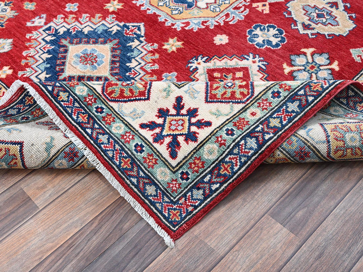 5'10" x 8'8" New Hand Knotted Red Wool Rectangle Oriental Rug - MOA102534