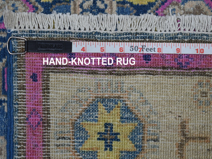 4'0" x 6'4" New Hand Knotted Blue Wool Rectangle Oriental Rug - MOA10253517