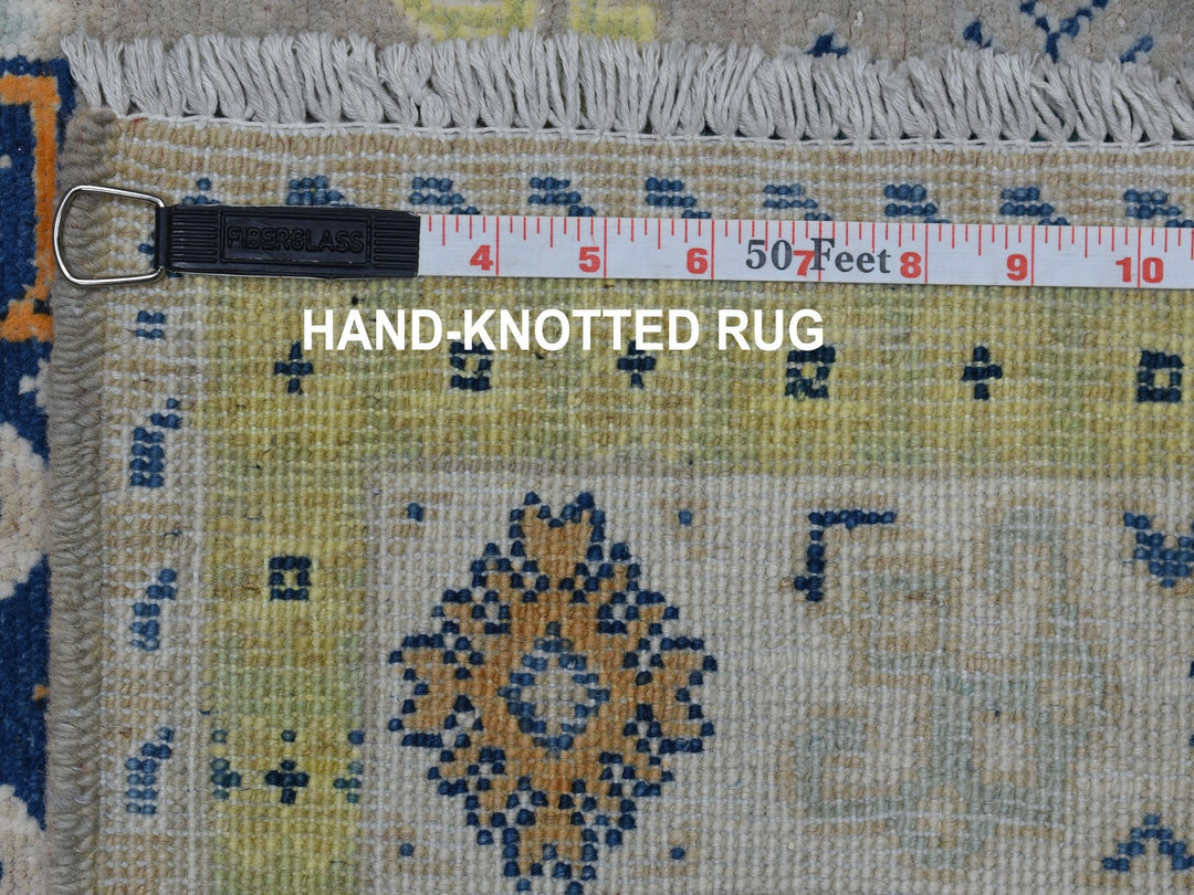 3'3" x 5'0" New Hand Knotted Grey Wool Rectangle Oriental Rug - MOA10253538
