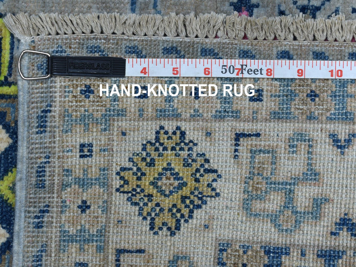 3'3" x 5'0" New Hand Knotted Grey Wool Rectangle Oriental Rug - MOA10253540