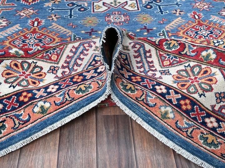5'11" x 8'9" New Hand Knotted Blue Wool Rectangle Oriental Rug - MOA102536