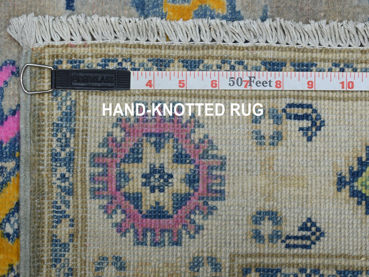 3'5" x 4'10" New Hand Knotted Grey Wool Rectangle Oriental Rug - MOA10253780