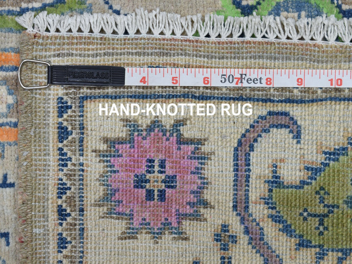 4'0" x 5'9" New Hand Knotted Grey Wool Rectangle Oriental Rug - MOA10253807