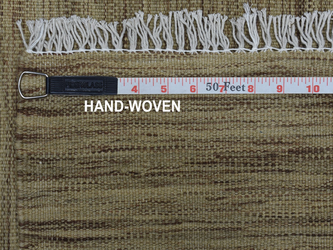 2'4" x 6'3" New Hand Woven Grey Wool Runner Oriental Rug - MOA10253862