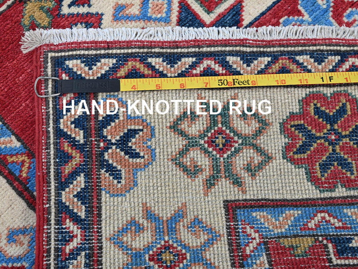 2'9" x 13'1" New Hand Knotted Red Wool Runner Oriental Rug - MOA102542