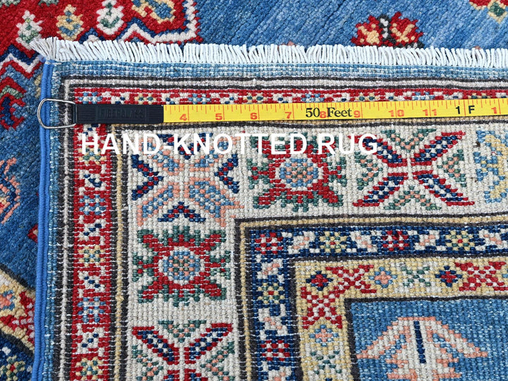 2'10" x 15'11" New Hand Knotted Blue Wool Runner Oriental Rug - MOA102544