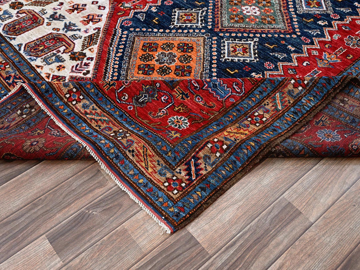 9'1" x 12'3" New Hand Knotted Red Wool Rectangle Oriental Rug - MOA102546