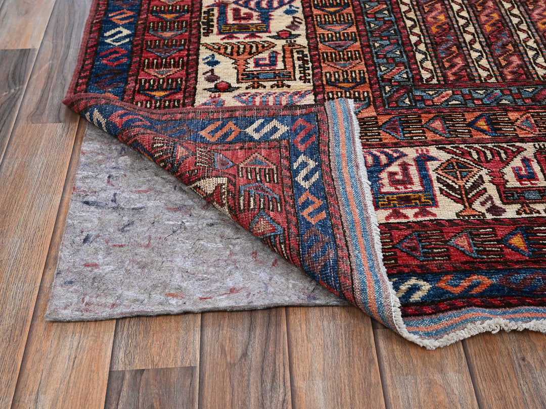 9'5" x 12'1" New Hand Knotted Blue Wool Rectangle Oriental Rug - MOA102547