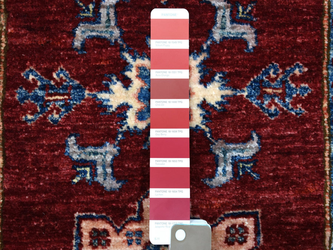 2'7" x 8'6" New Hand Knotted Red Wool Runner Oriental Rug - MOA10255536