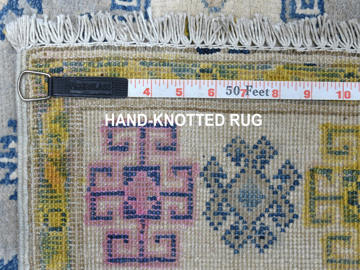 3'1" x 4'10" New Hand Knotted Grey Wool Rectangle Oriental Rug - MOA10255550