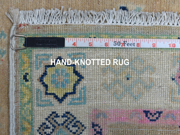 2'6" x 8'0" New Hand Knotted Grey Wool Runner Oriental Rug - MOA10255580