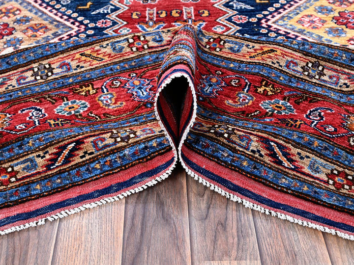 8'3" x 9'11" New Hand Knotted Red Wool Rectangle Oriental Rug - MOA102556