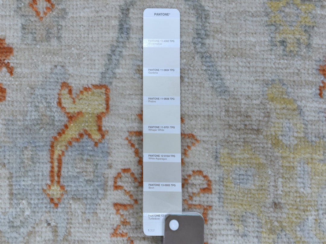 2'8" x 15'8" New Hand Knotted Ivory Wool Runner Oriental Rug - MOA10255886