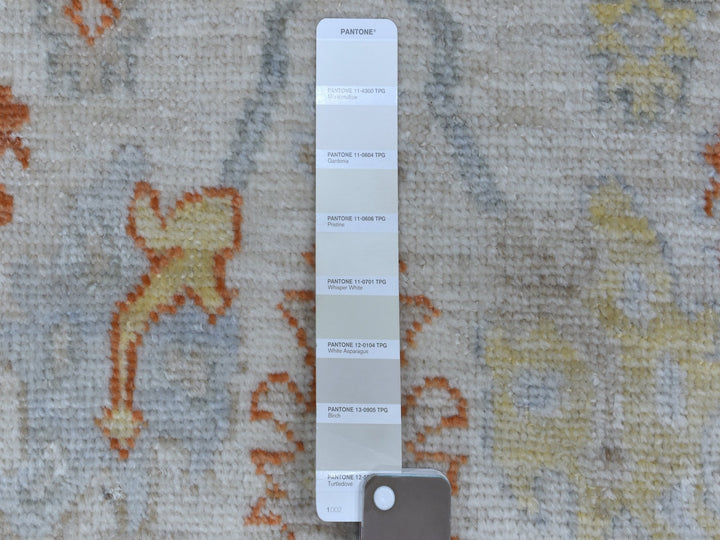 2'8" x 15'8" New Hand Knotted Ivory Wool Runner Oriental Rug - MOA10255886