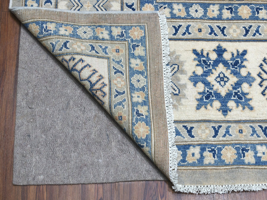 9'8" x 13'9" New Hand Knotted Grey Wool Rectangle Oriental Rug - MOA10255968