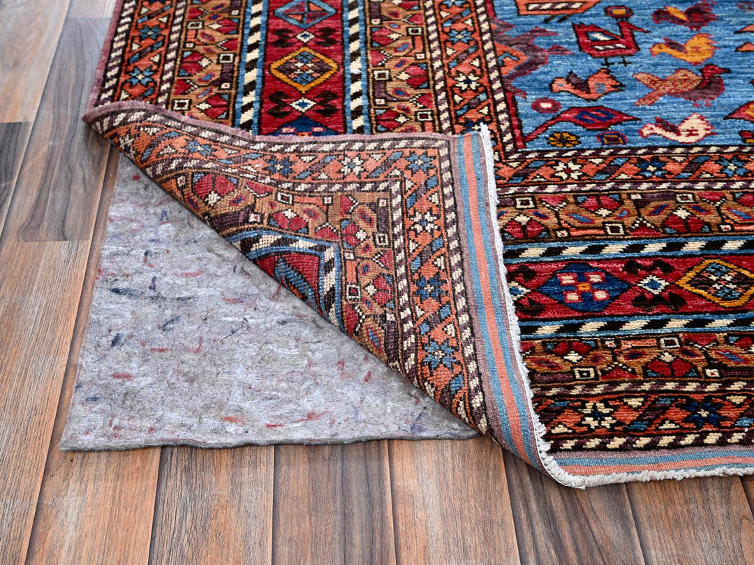8'6" x 10'8" New Hand Knotted Ivory Wool Rectangle Oriental Rug - MOA102559