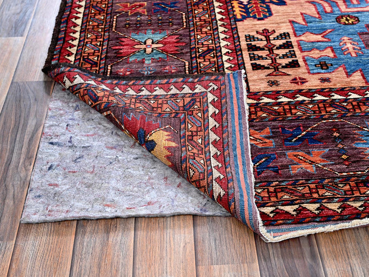 8'3" x 10'6" New Hand Knotted Orange Wool Rectangle Oriental Rug - MOA102560