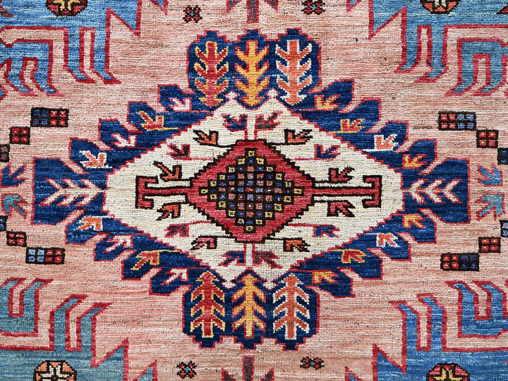 8'3" x 10'6" New Hand Knotted Orange Wool Rectangle Oriental Rug - MOA102560