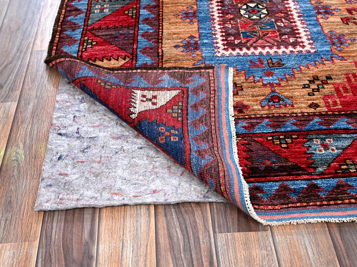 6'1" x 8'4" New Hand Knotted Brown Wool Rectangle Oriental Rug - MOA102562