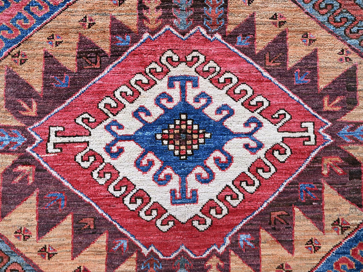 6'1" x 8'4" New Hand Knotted Brown Wool Rectangle Oriental Rug - MOA102562