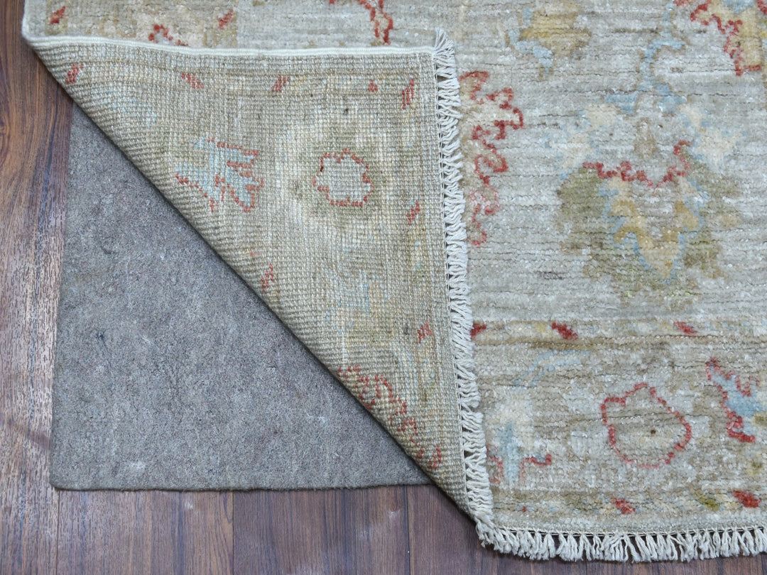 2'10" x 11'8" New Hand Knotted Grey Wool Runner Oriental Rug - MOA10256346