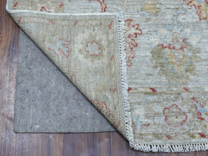 2'10" x 11'8" New Hand Knotted Grey Wool Runner Oriental Rug - MOA10256346