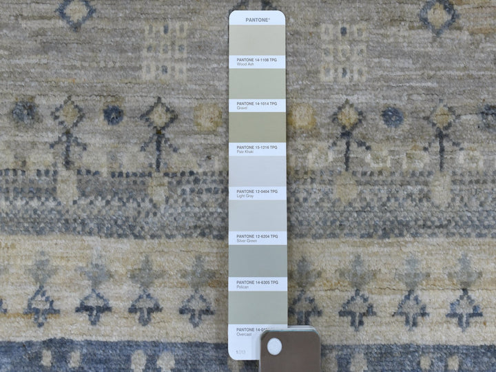 4'0" x 6'0" New Hand Knotted Brown Wool Rectangle Oriental Rug - MOA10256426