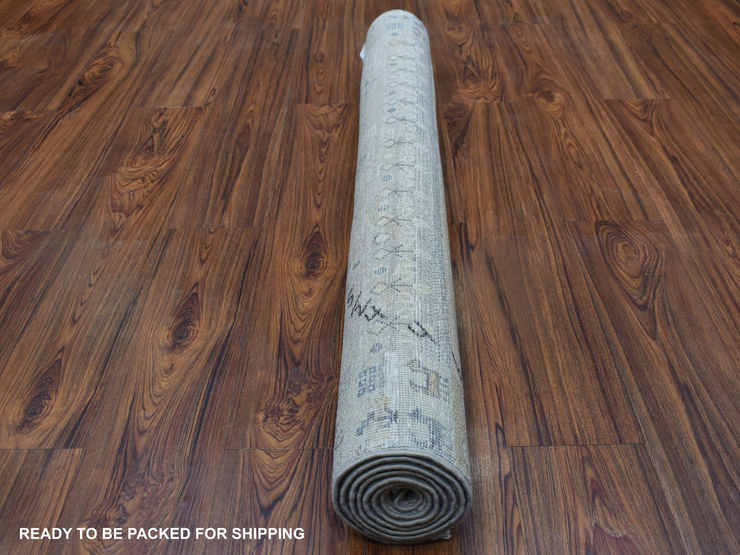 4'0" x 6'0" New Hand Knotted Brown Wool Rectangle Oriental Rug - MOA10256426