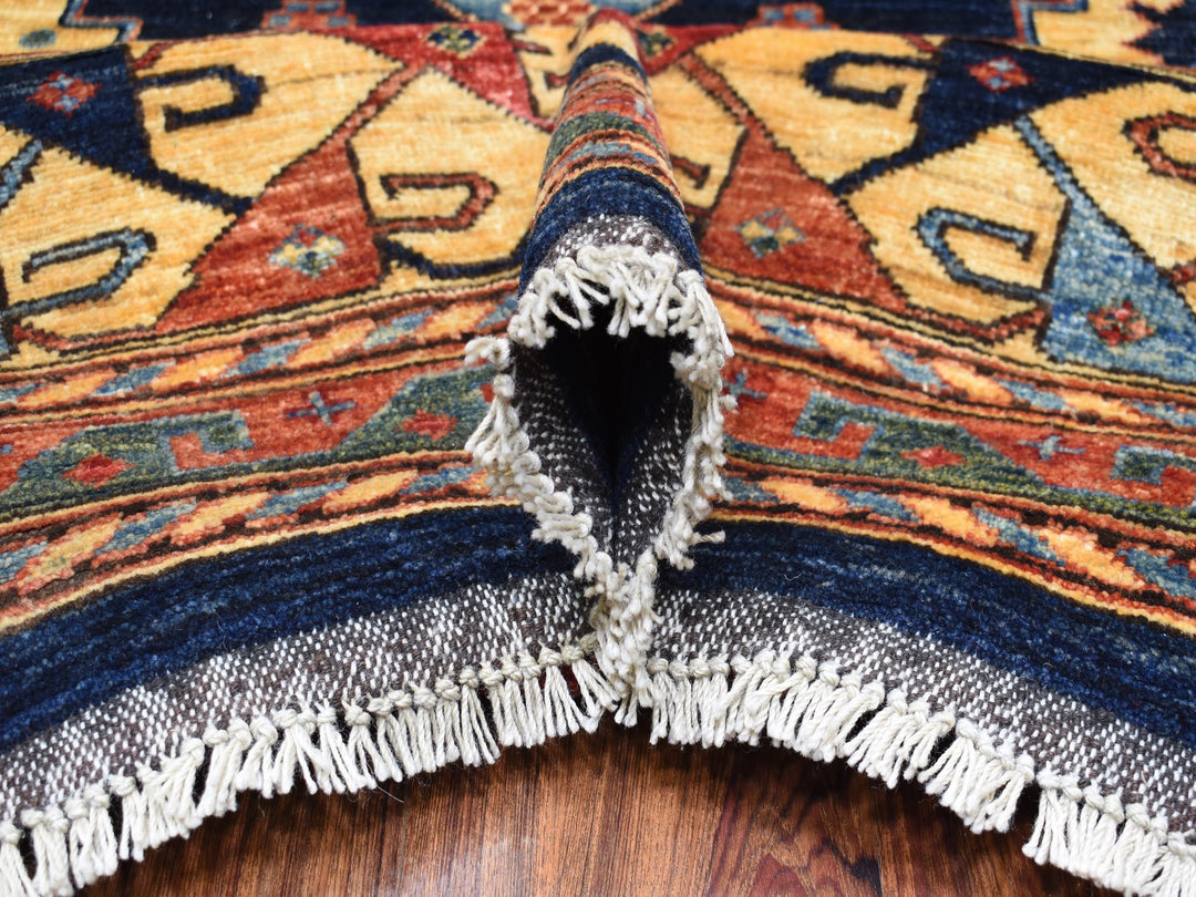 10'1" x 13'3" New Hand Knotted Blue Wool Rectangle Oriental Rug - MOA10256521