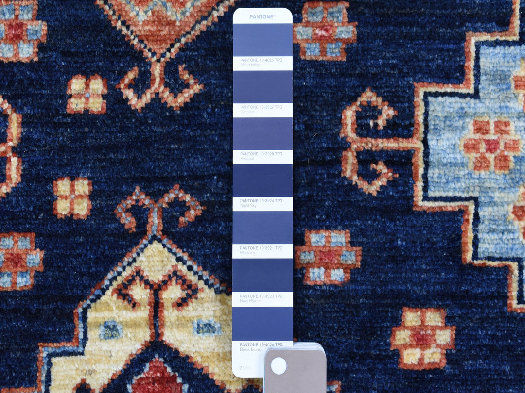10'1" x 13'3" New Hand Knotted Blue Wool Rectangle Oriental Rug - MOA10256521