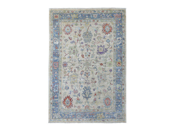 5'10" x 9'0" New Hand Knotted Brown Wool Rectangle Oriental Rug - MOA10256552