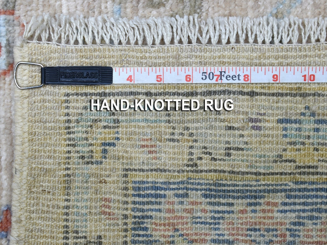 5'10" x 9'0" New Hand Knotted Brown Wool Rectangle Oriental Rug - MOA10256552