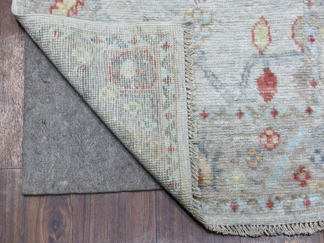 2'6" x 14'0" New Hand Knotted Grey Wool Runner Oriental Rug - MOA10256564