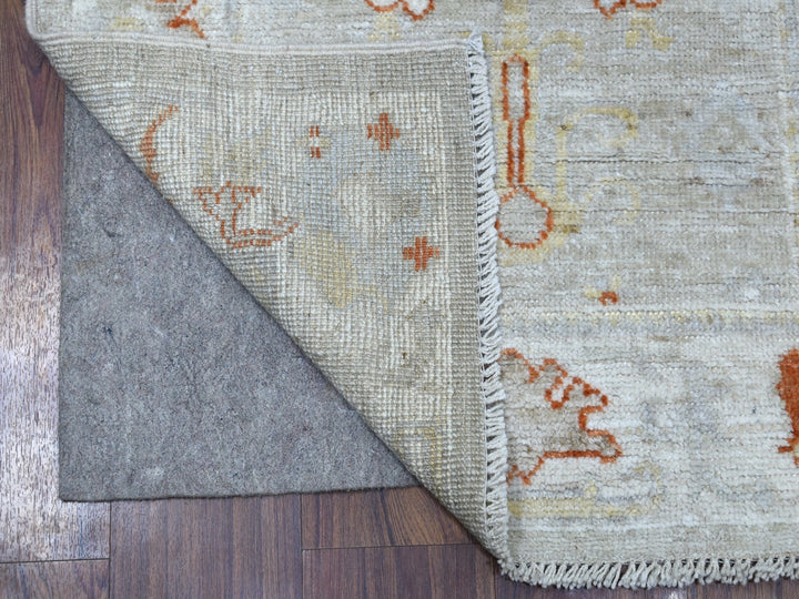 2'8" x 10'0" New Hand Knotted Beige Wool Runner Oriental Rug - MOA10256592