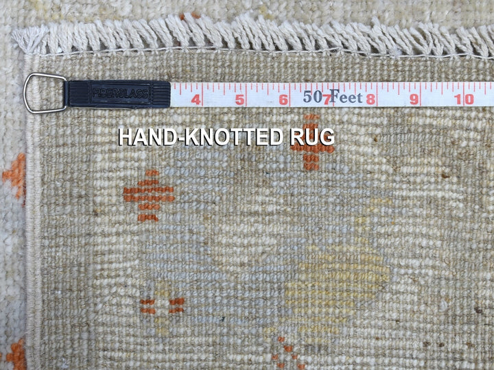 2'8" x 10'0" New Hand Knotted Beige Wool Runner Oriental Rug - MOA10256592