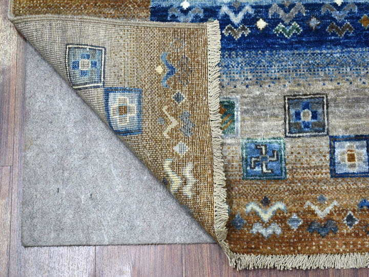 5'8" x 7'10" New Hand Knotted Grey Wool Rectangle Oriental Rug - MOA10256617