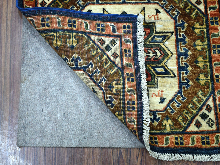 2'0" x 3'1" New Hand Knotted Blue Wool Rectangle Oriental Rug - MOA10256760