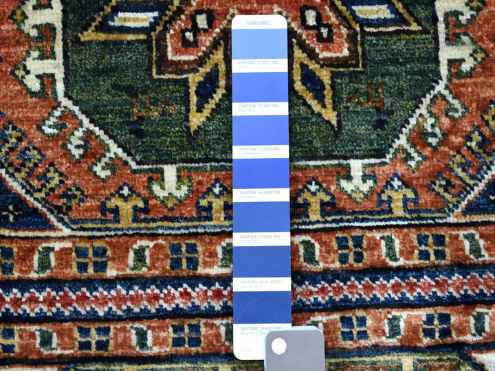 2'0" x 3'1" New Hand Knotted Blue Wool Rectangle Oriental Rug - MOA10256760