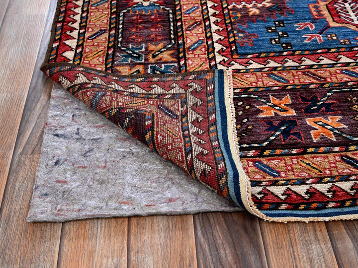 8'3" x 9'6" New Hand Knotted Blue Wool Rectangle Oriental Rug - MOA102567