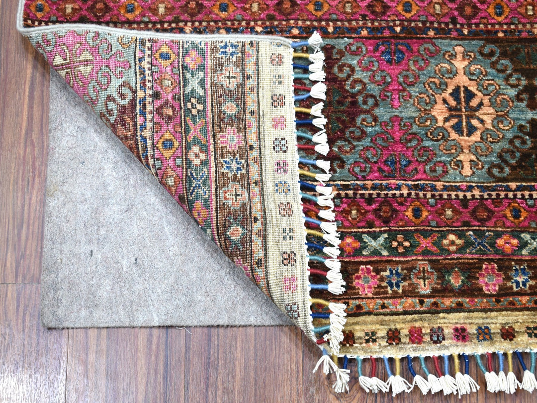 2'9" x 7'10" New Hand Knotted Beige Wool Runner Oriental Rug - MOA10256807