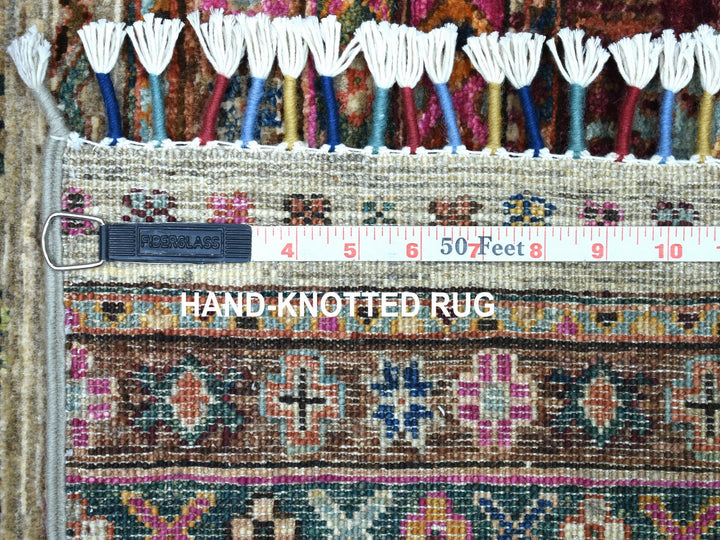 2'9" x 7'10" New Hand Knotted Beige Wool Runner Oriental Rug - MOA10256807