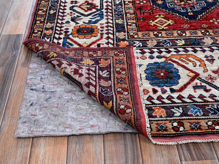 9'3" x 11'7" New Hand Knotted Blue Wool Rectangle Oriental Rug - MOA102568