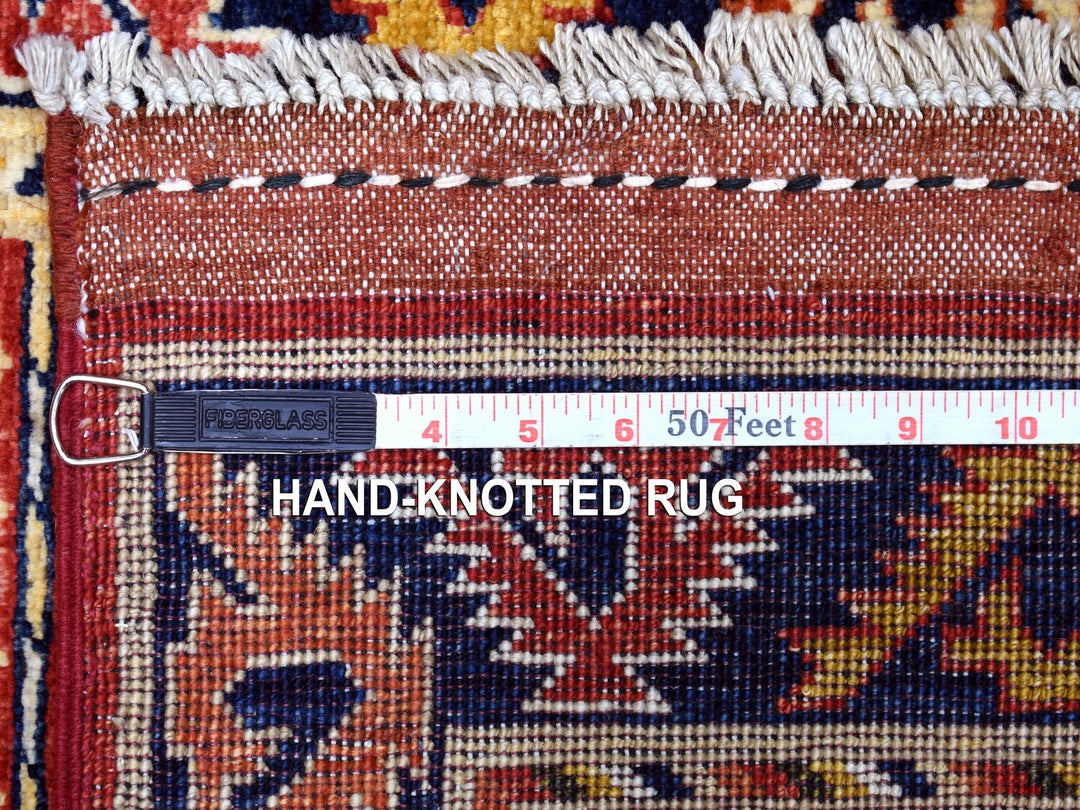 2'8" x 9'7" New Hand Knotted Red Wool Runner Oriental Rug - MOA10256929