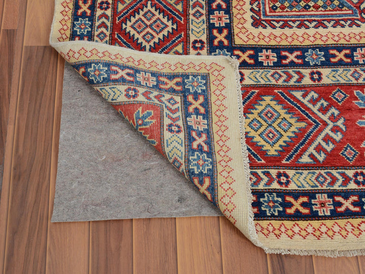 8'8" x 12'0" New Hand Knotted Ivory Wool Rectangle Oriental Rug - MOA10257055