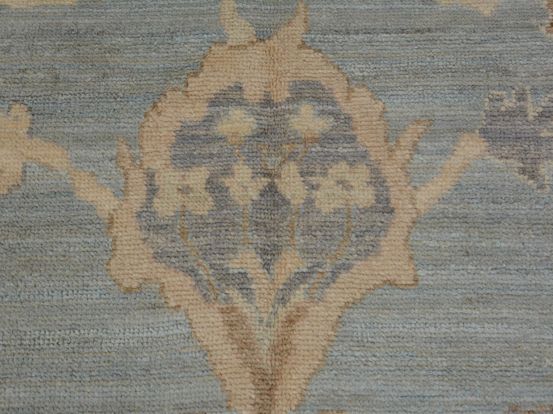 6'2" x 8'10" New Hand Knotted Grey Wool Rectangle Oriental Rug - MOA10257532