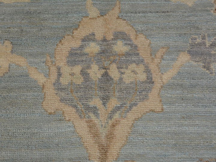 6'2" x 8'10" New Hand Knotted Grey Wool Rectangle Oriental Rug - MOA10257532